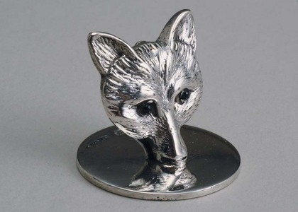 Silver Fox Menu Holders (set of 4) - Sampson Mordan